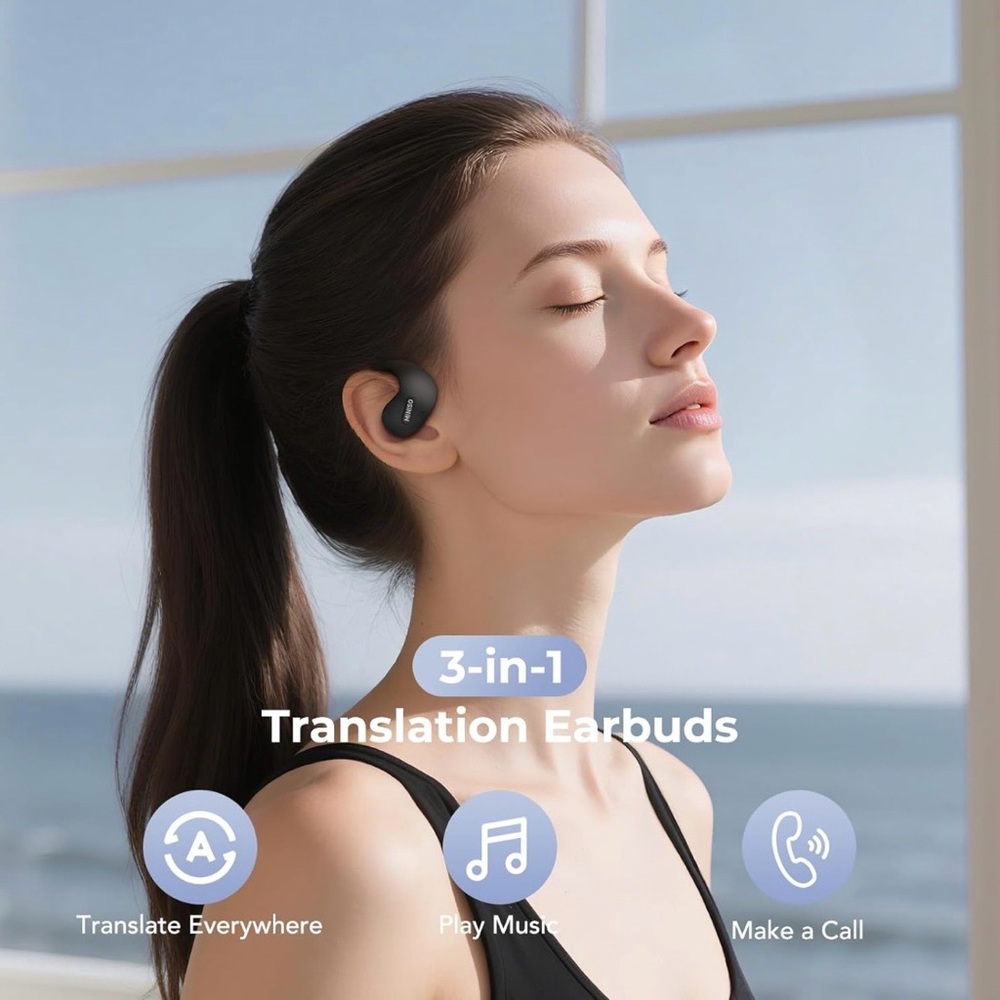 MINISO X15 PRO AI Translation Earbuds – Black – New in Box